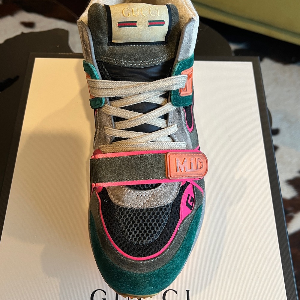 Gucci Ultrapace Mid 'Green Teal' Green/Teal/White 598132-0PVZ0-3185 - Picture 6 of 7